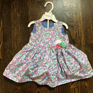 BRAND NEW w/ tags Carter’s floral dress baby girl